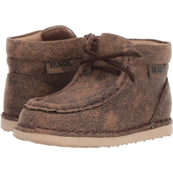 M&F Western Baby Boy Shoes Brown Aiden Chukka Lace Up Toddler Shoe Size 7 US - Picture 7 of 12